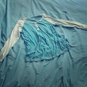 Long sleeve indigo shirt